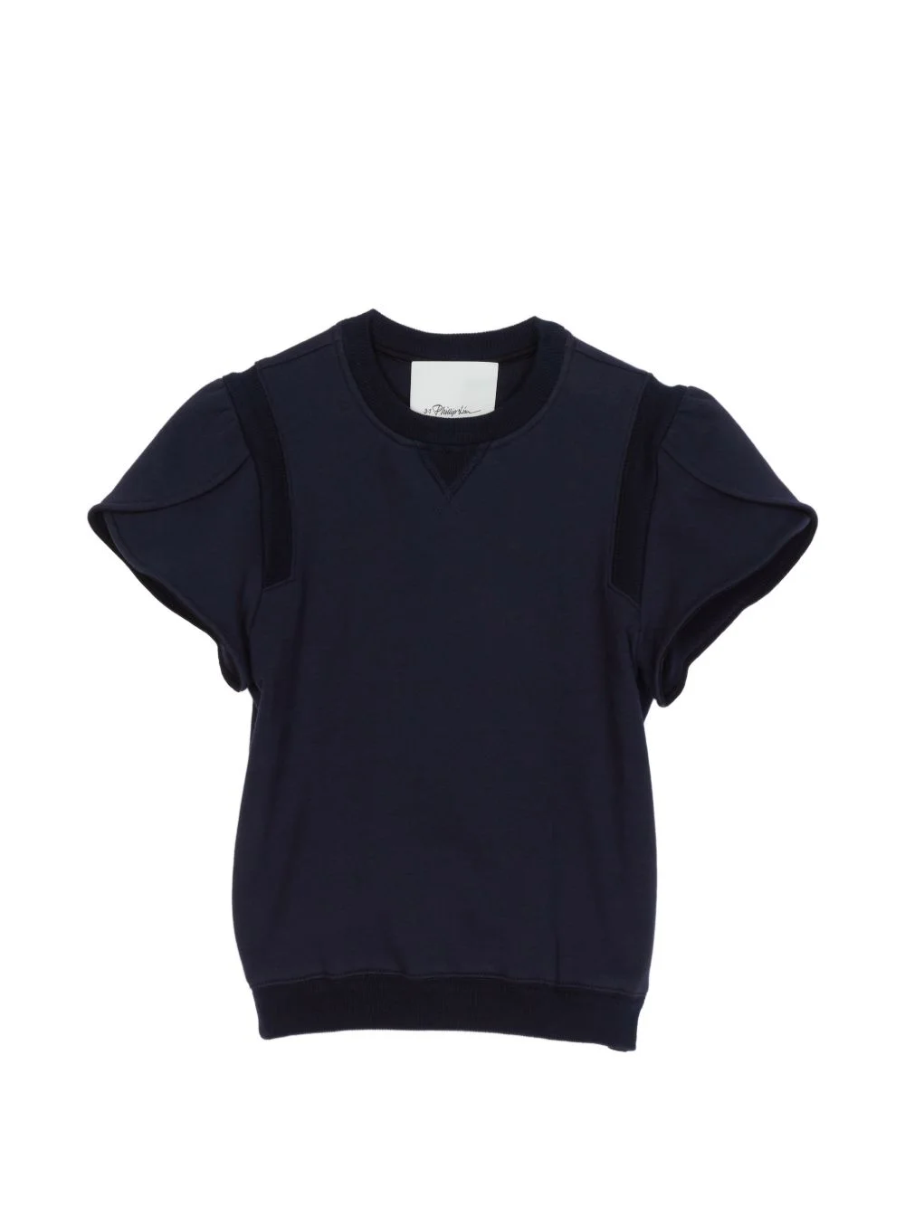 seam-detail T-shirt - 1