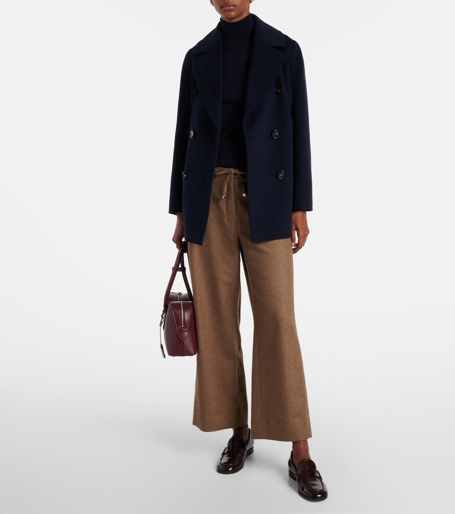 Livio wool and cashmere wide-leg pants - 2
