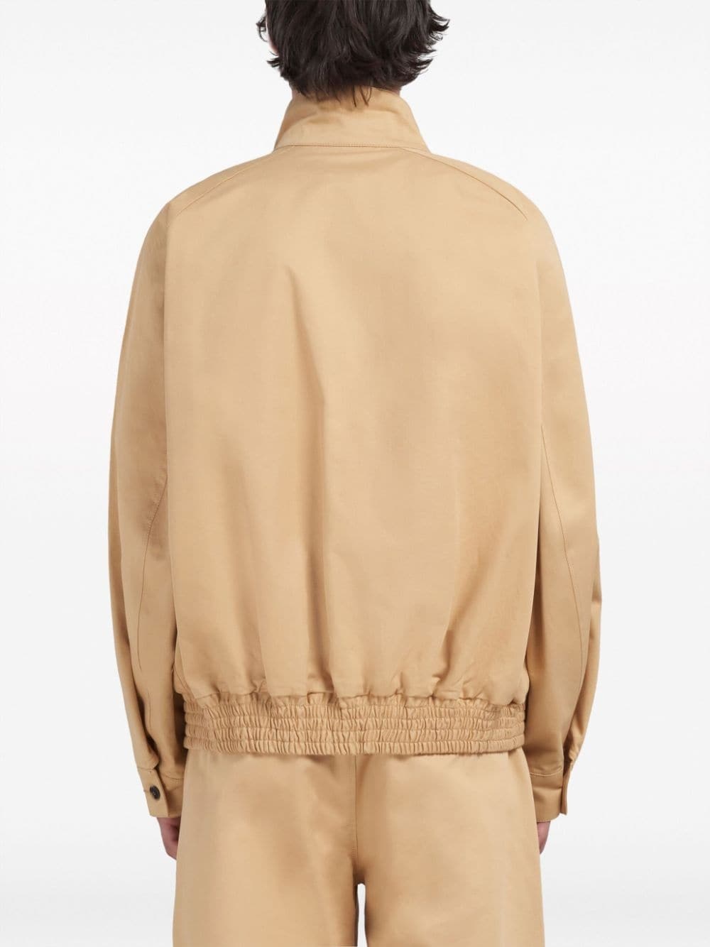 logo-patch cotton bomber jacket - 4