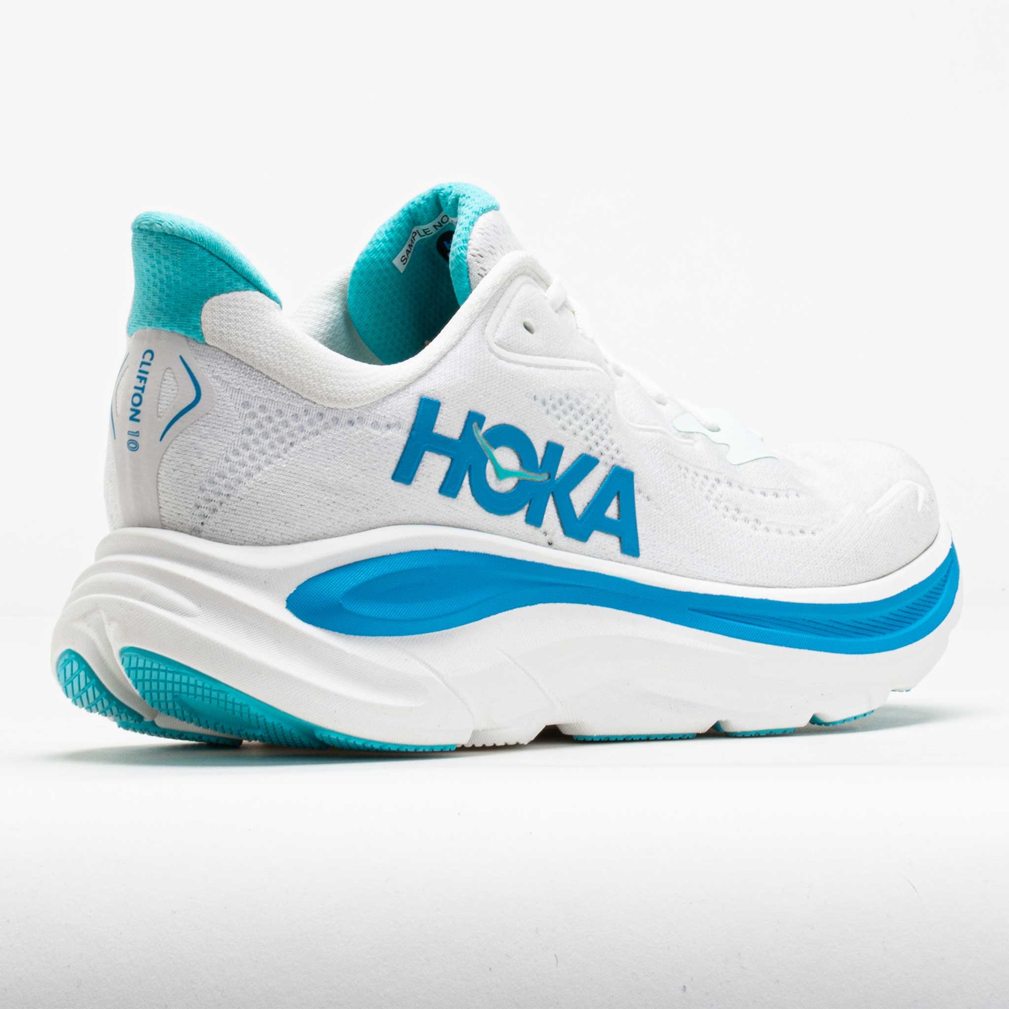 HOKA Clifton 10 Men's White/Skyward Blue - 6