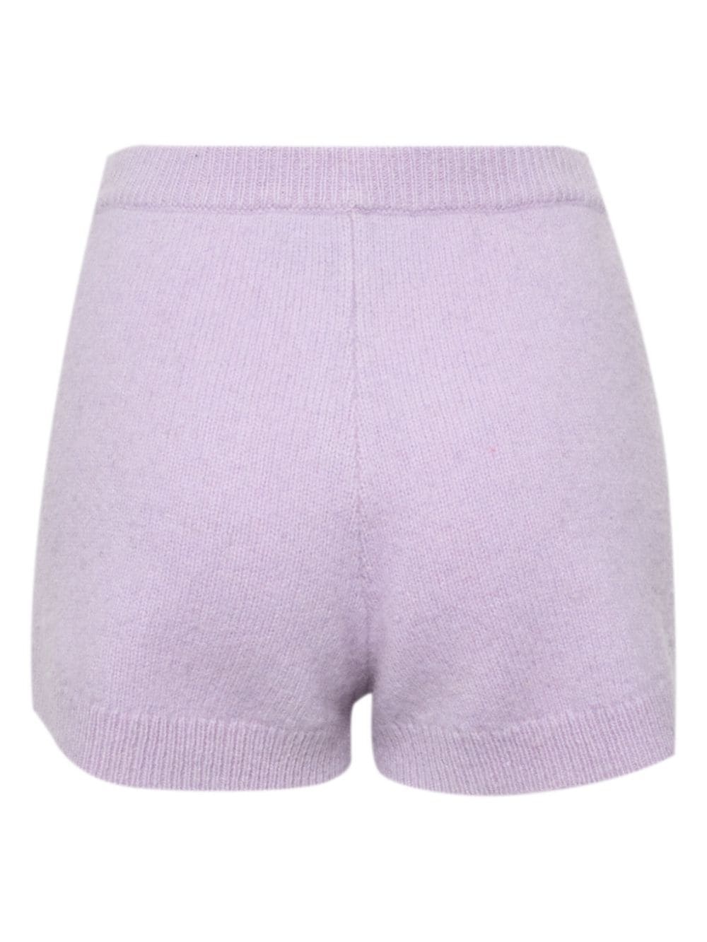 wool knit shorts - 2