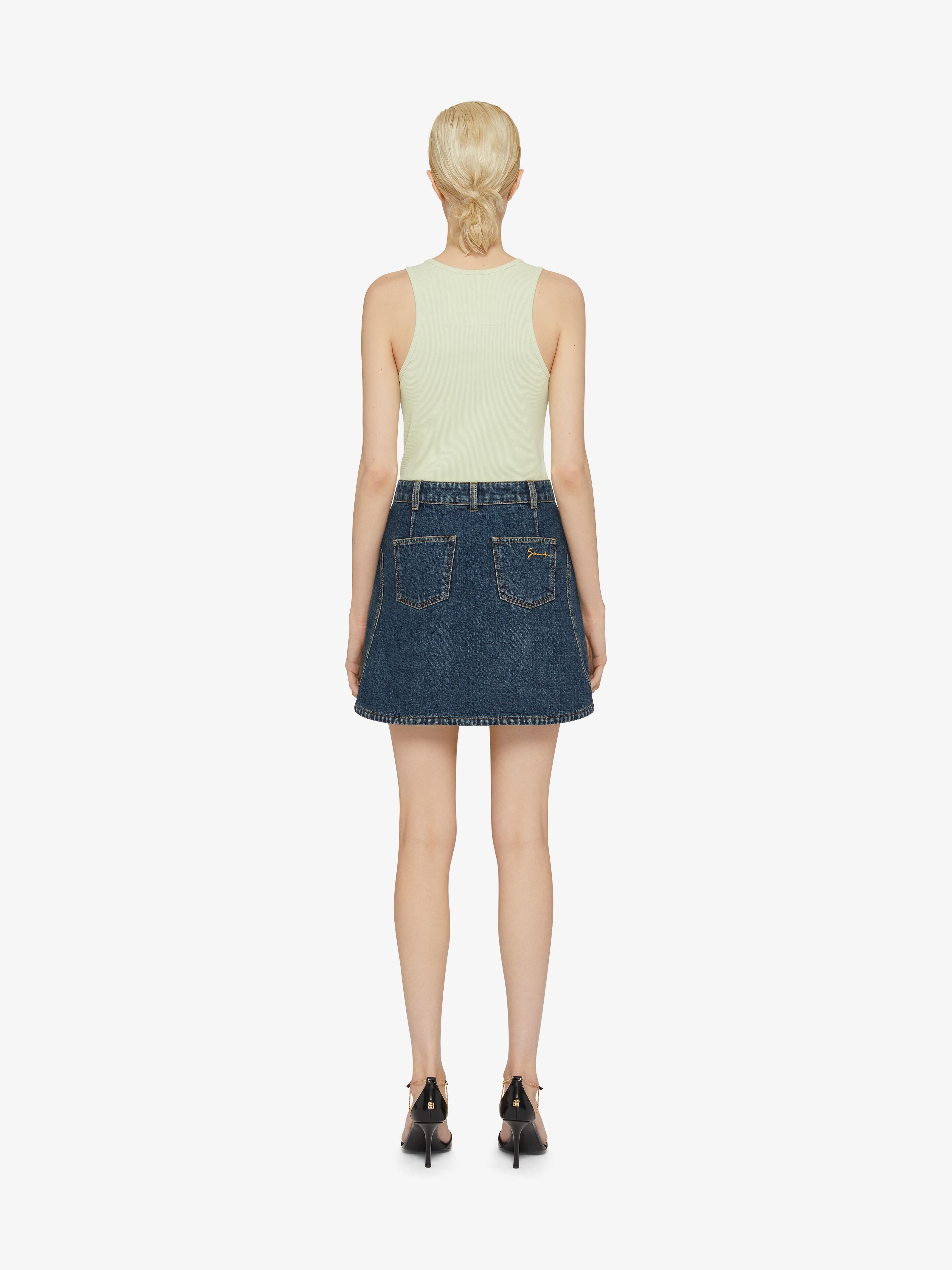 MINI SKIRT IN DENIM - 3
