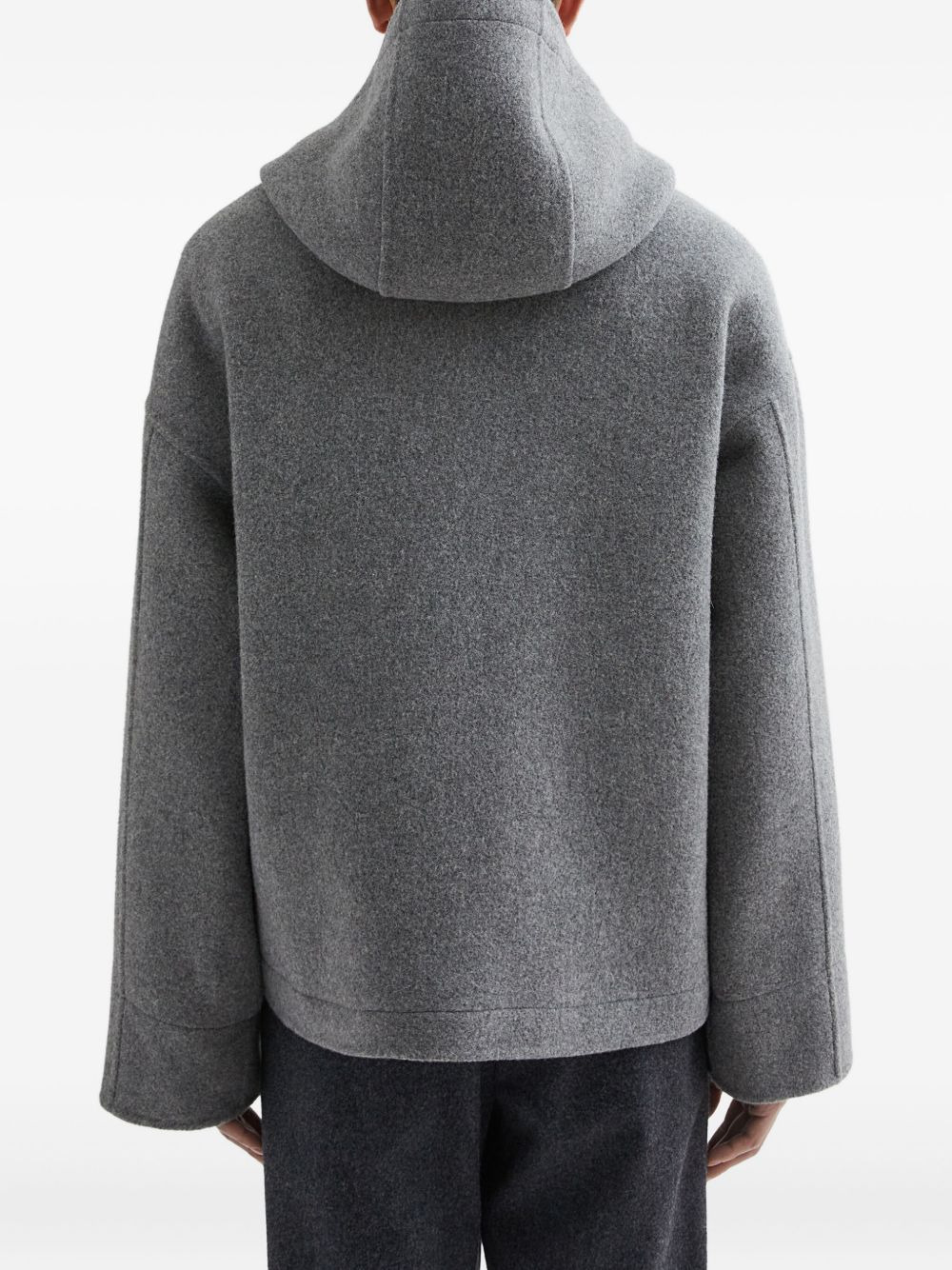 wool felt-finish jacket - 4