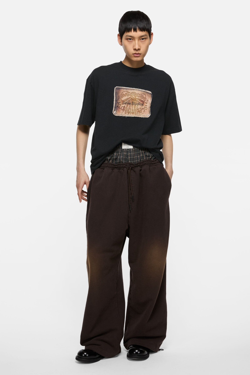 Acne Studios Logo t-shirt - Faded black outlook