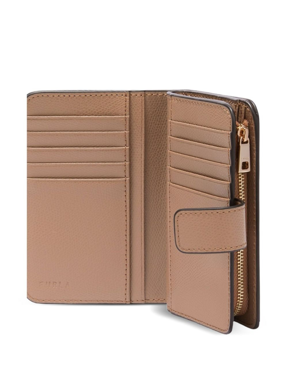 medium Camelia leather flap wallet - 3