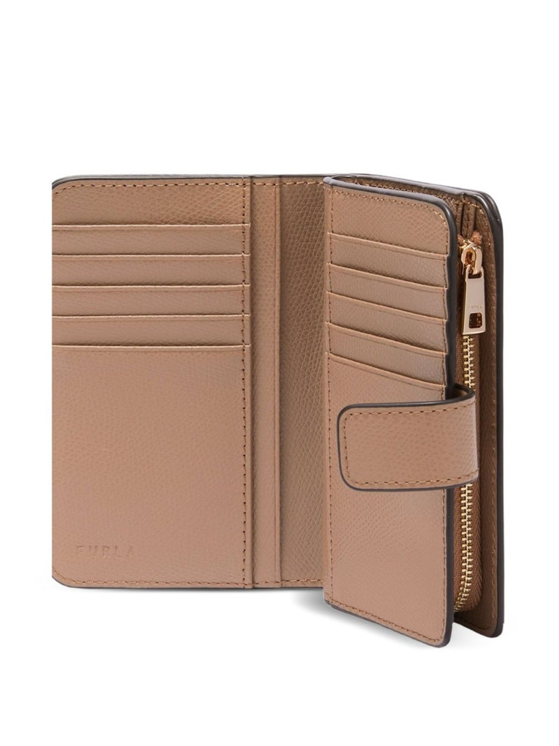 medium Camelia leather flap wallet 3