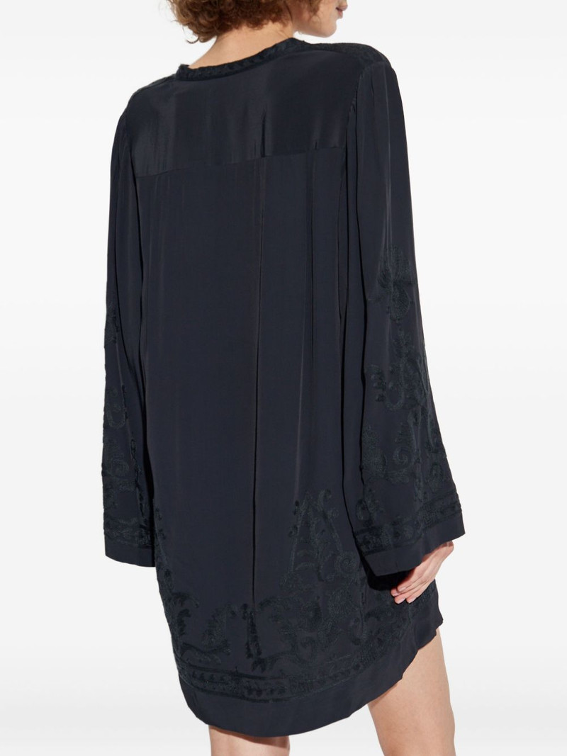 embroidered-paisley mini dress 4
