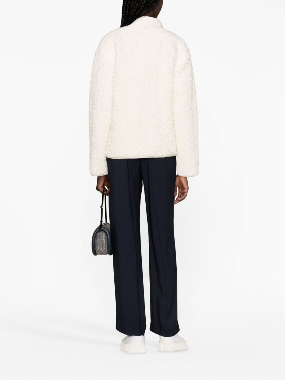 Shearling zipped sweatshirt - 2