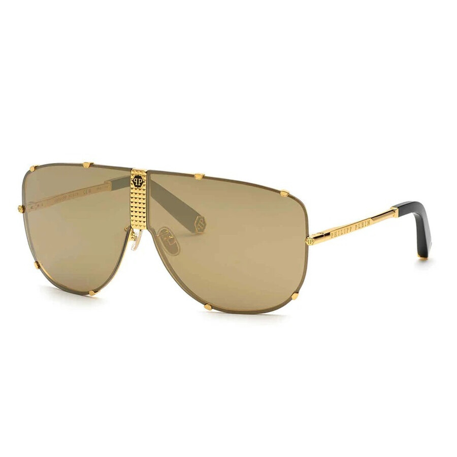 Philipp Plein Gold Pilot Men's Sunglasses SPP075M 400G 69 - 1