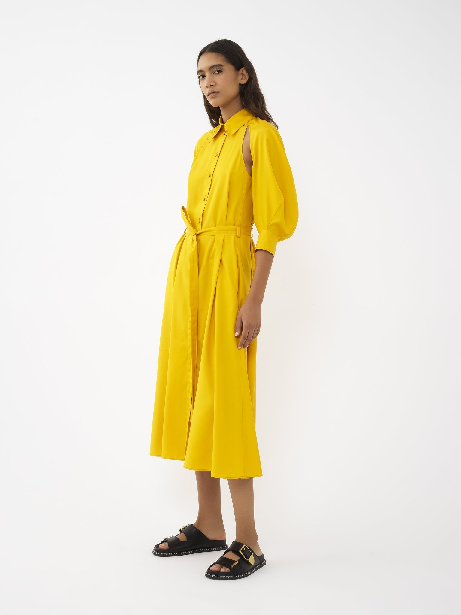 CUT-OUT SHIRT DRESS - 4