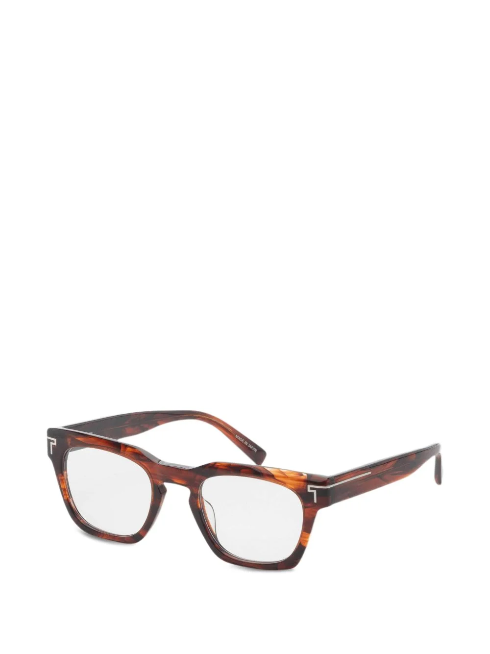 tortoiseshell-effect square-frame glasses - 1