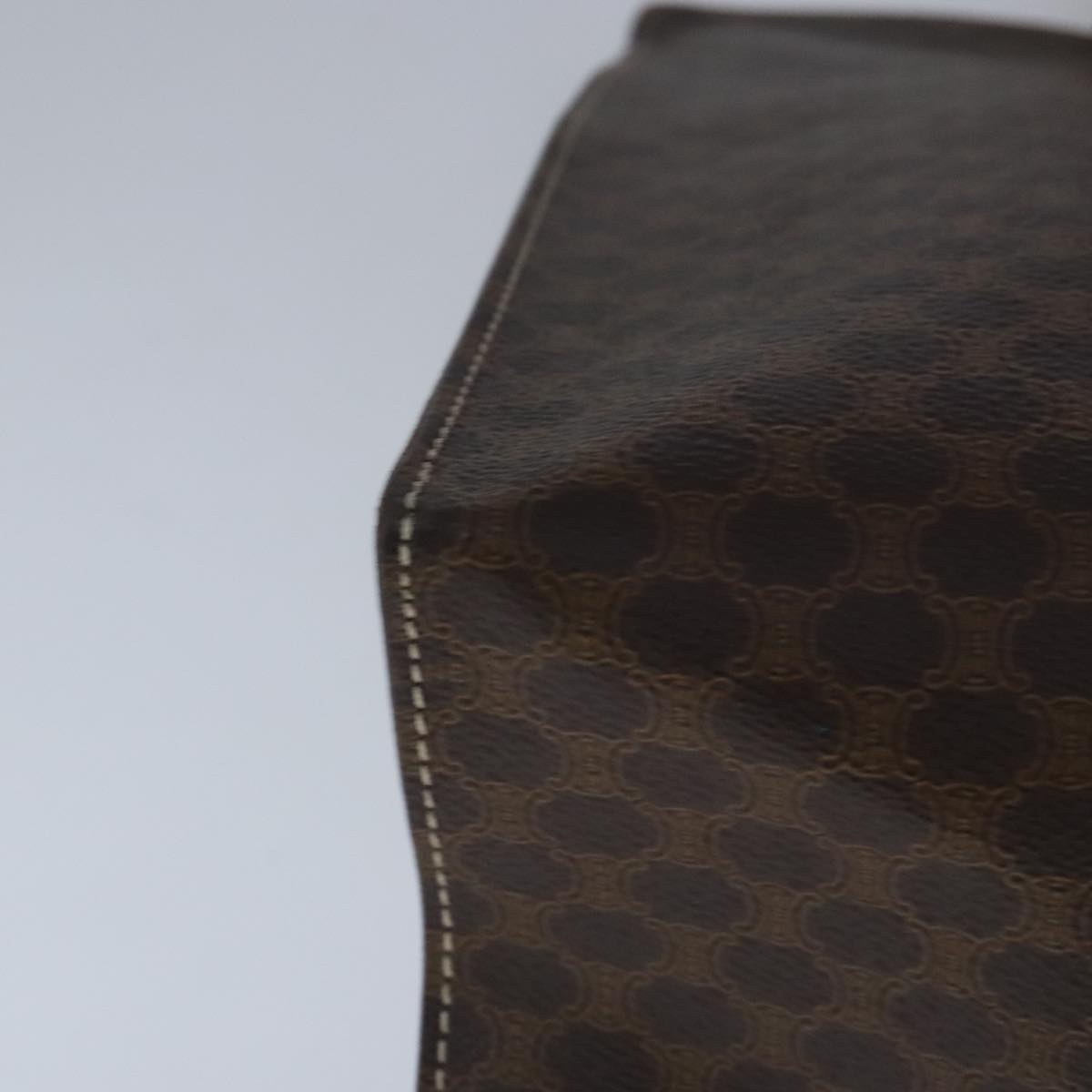 CELINE Macadam Canvas Tote Bag Pvc Leather Brown - 10