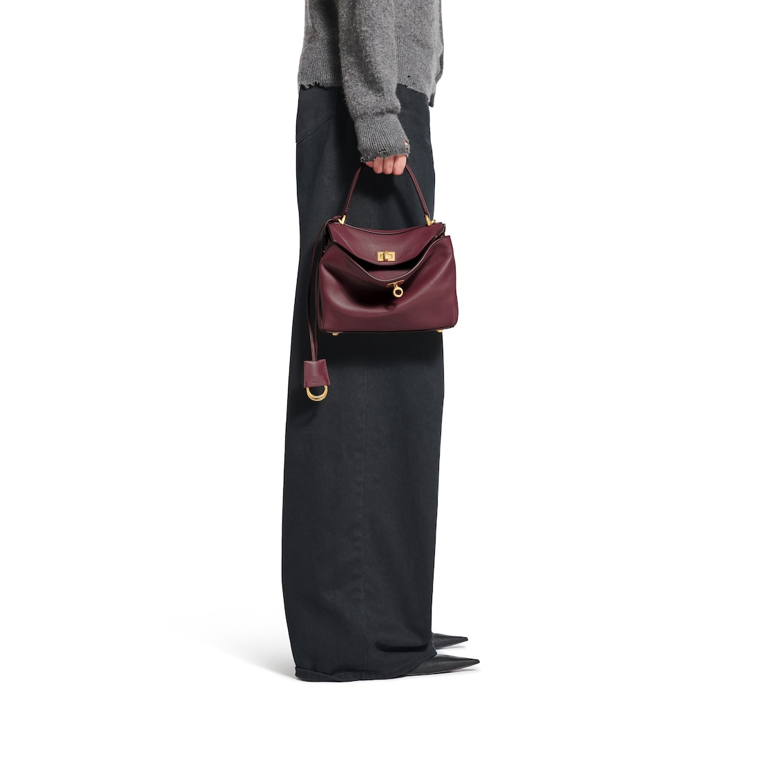 Women's Rodeo Mini Handbag in Dark Burgundy - 9