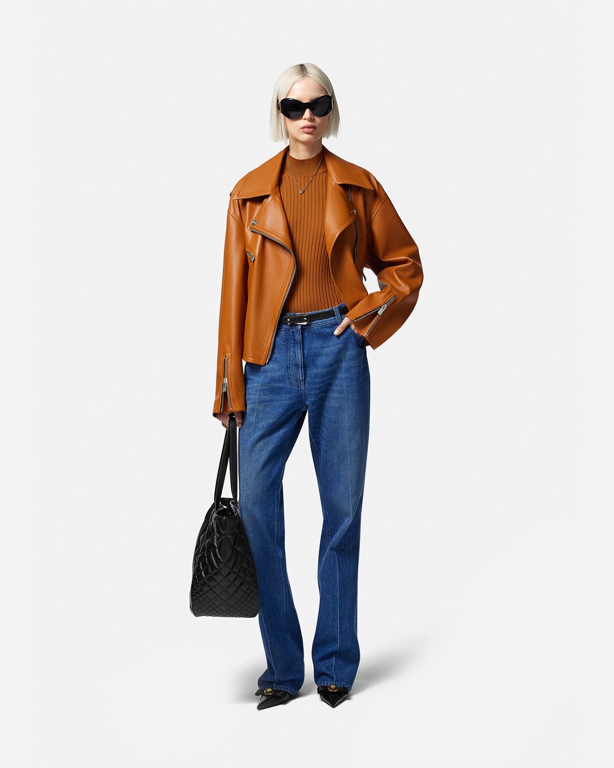 Leather Biker Jacket - 2