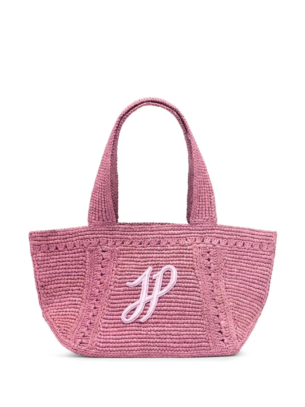 small JP monogram trapeze-design tote bag - 1