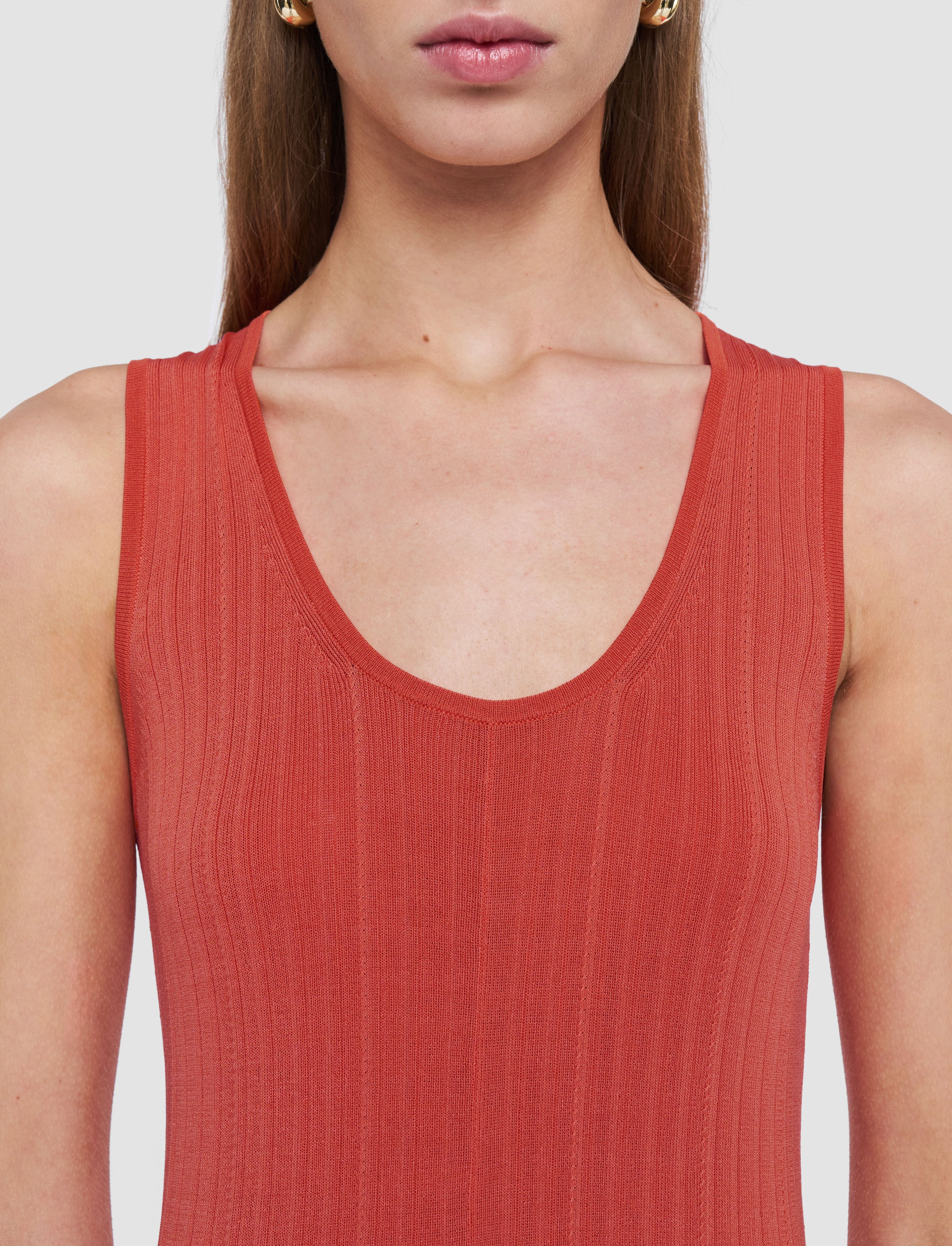 Viscose Rib Knit Dress - 6