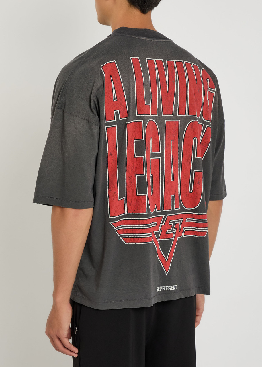 Represent Living Legacy Logo Cotton T-shirt - 3