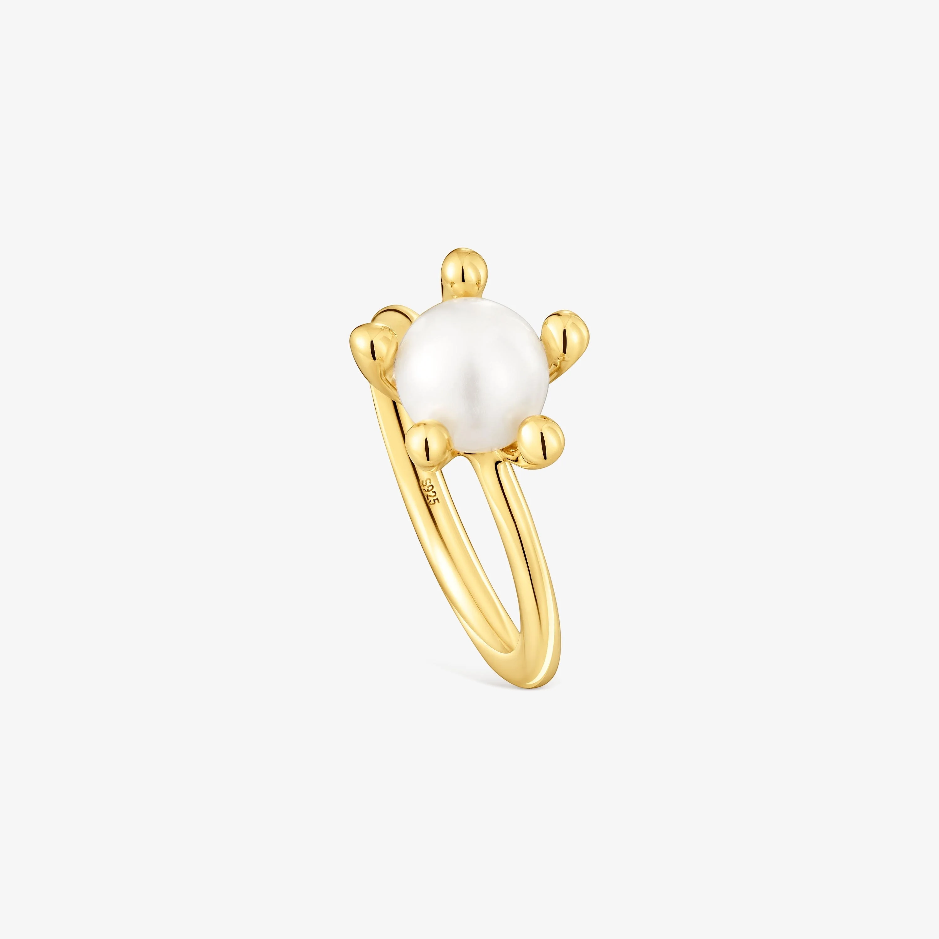 18K gold vermeil Ring with cultured pearl TOUS Garden - 1