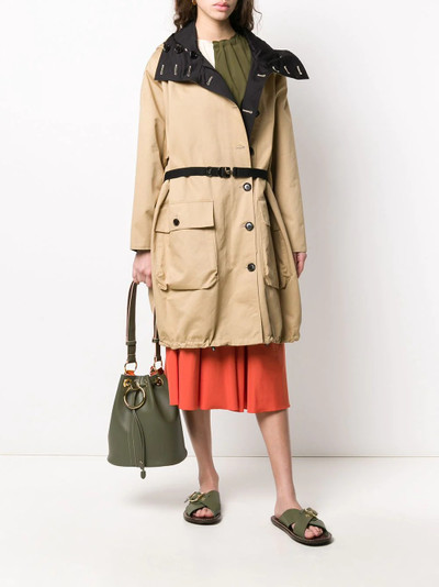 Marni oversized collar hooded jacket outlook