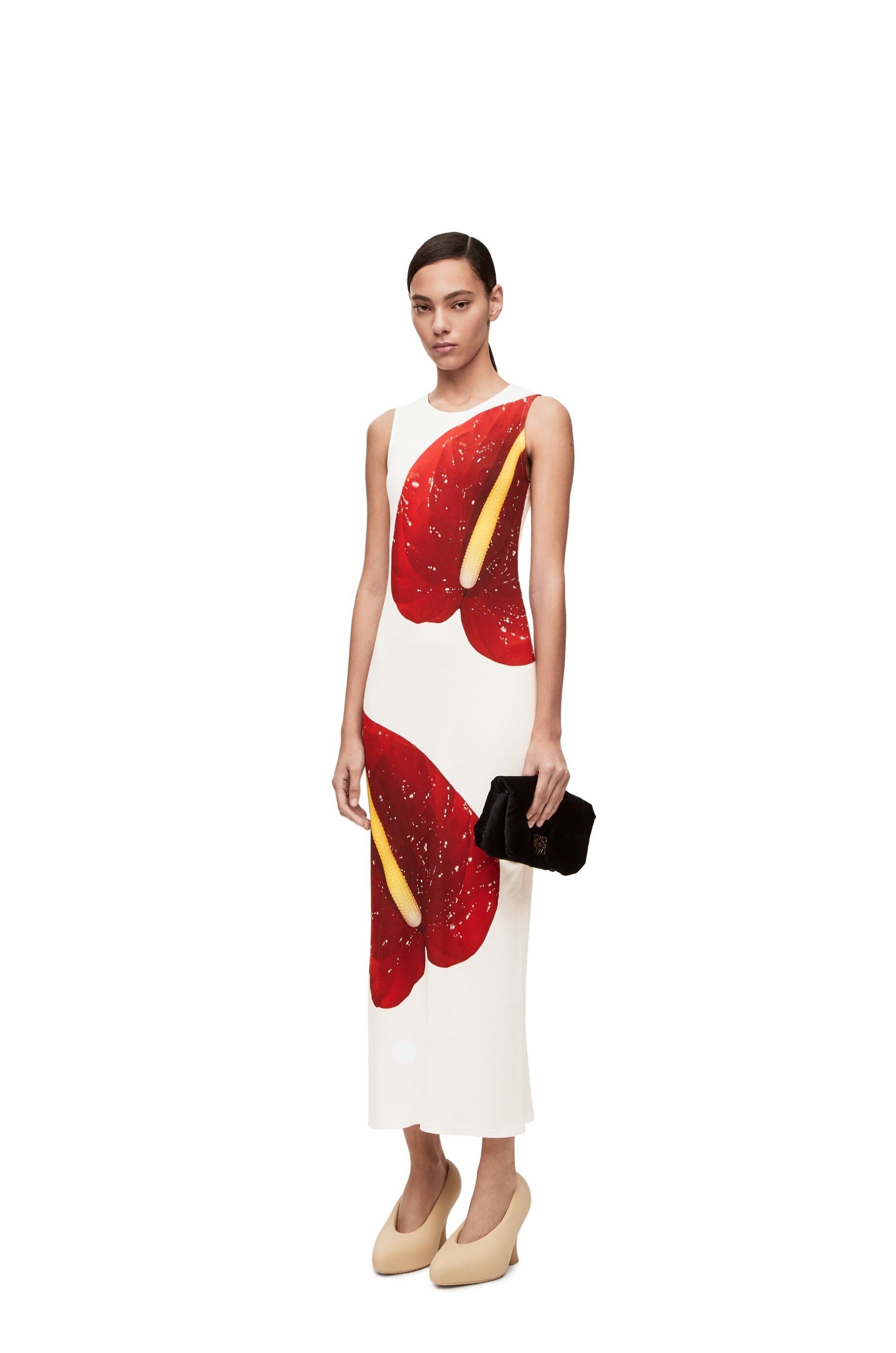 Anthurium tank dress in ribbed cotton jersey - 2