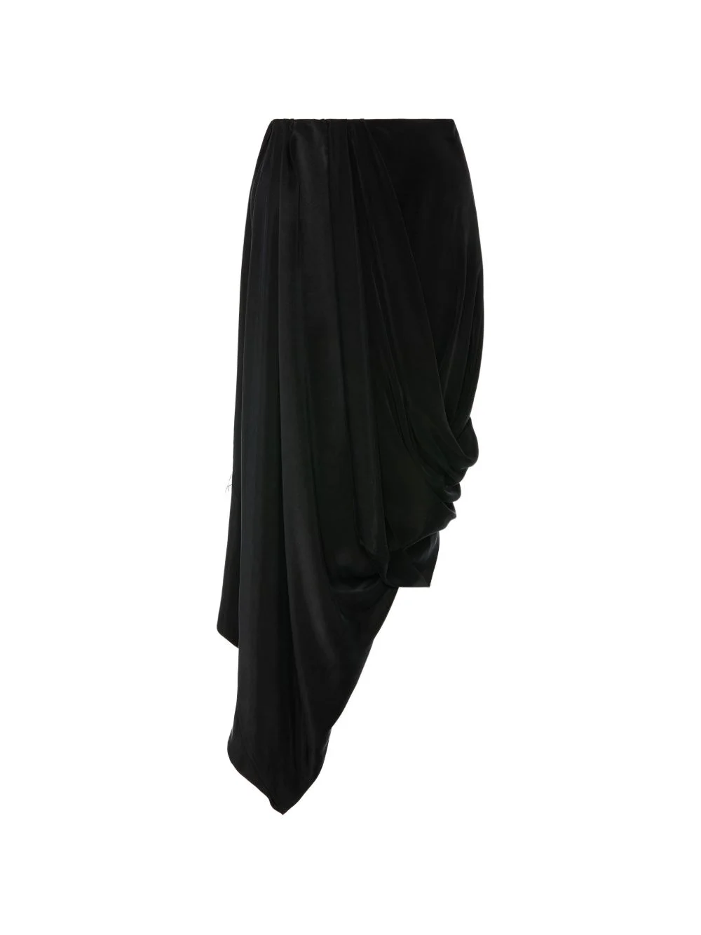 draped midi skirt - 1