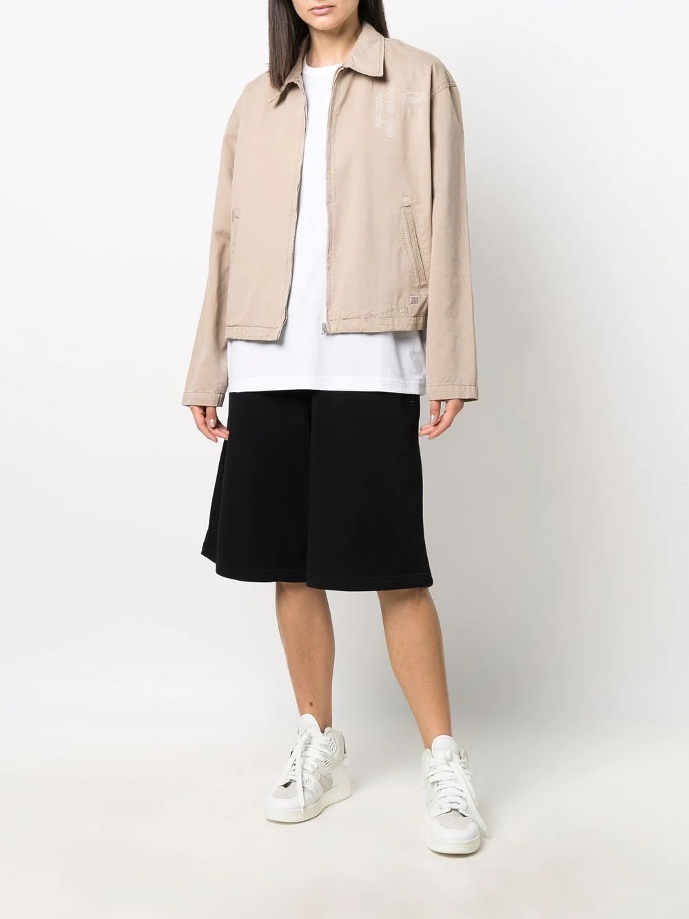 zip-front shirt jacket - 3