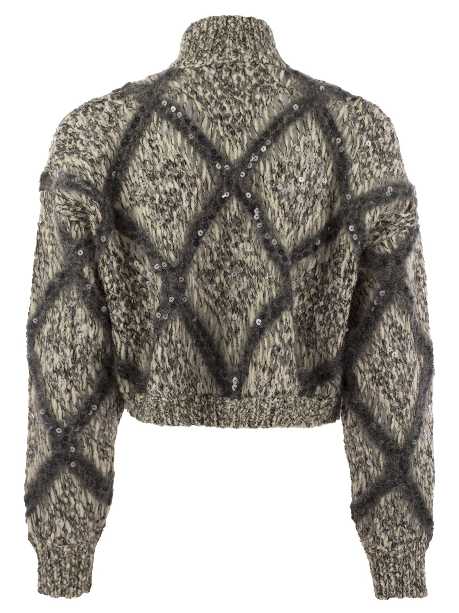 Brunello Cucinelli Women Knitted Wool-Blend Cardigan - 2