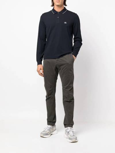 C.P. Company slim-cut mid-rise trousers outlook