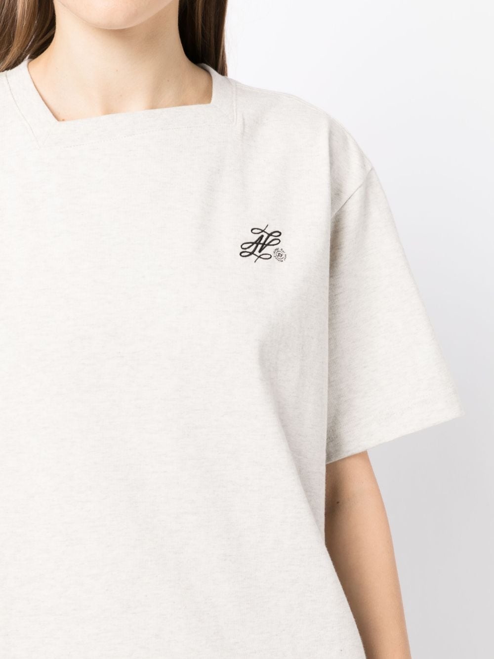 logo-embroidered short-sleeve T-shirt - 5