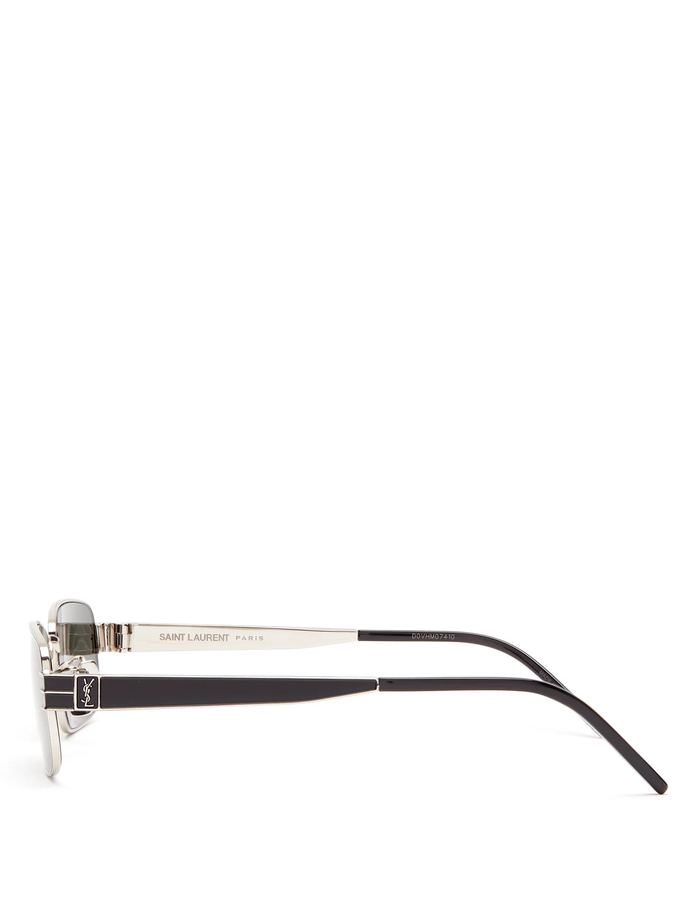 Rectangular metal sunglasses - 4