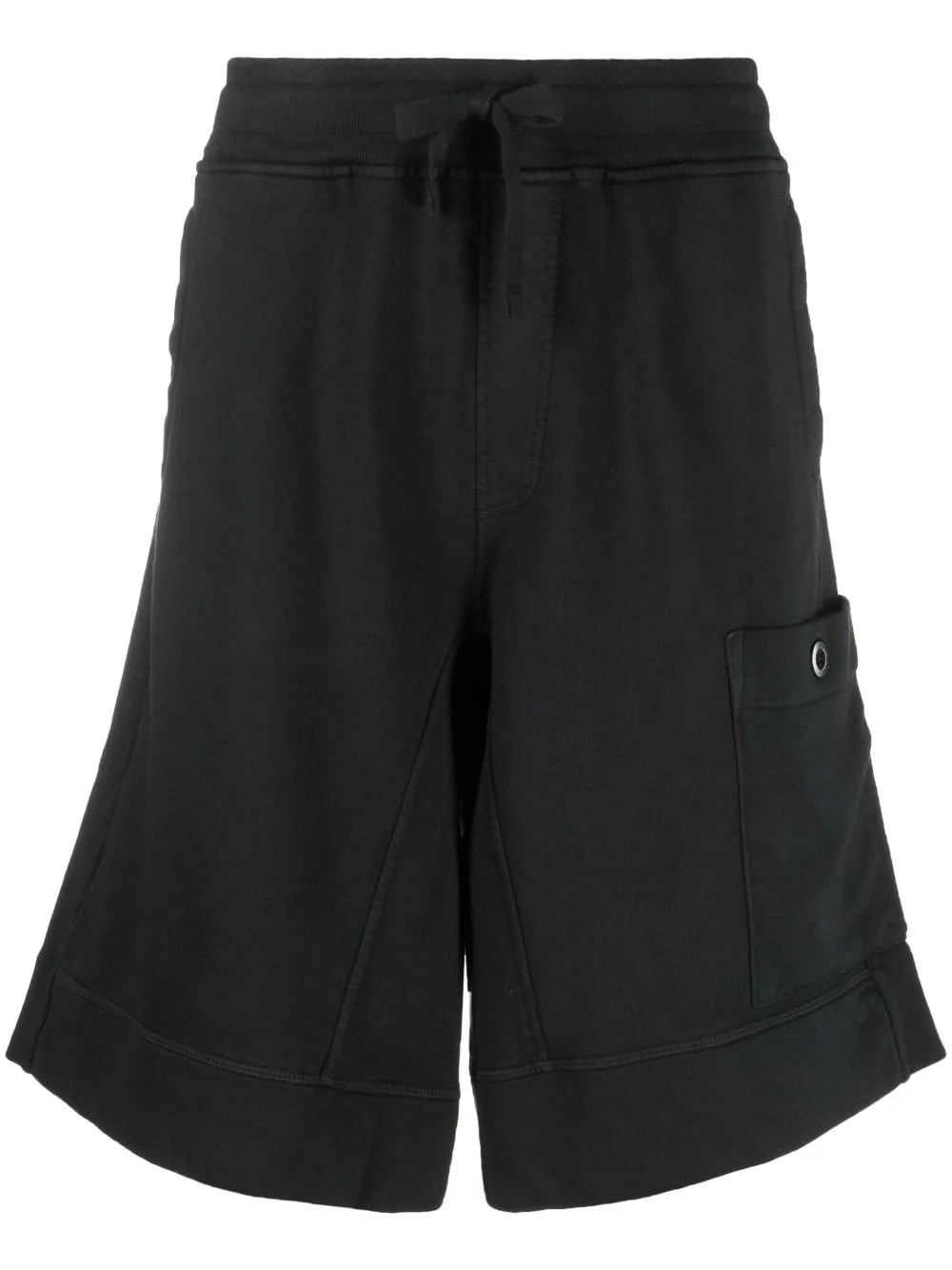 drawstring-waist cotton shorts - 1