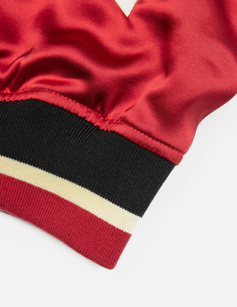 SEAGULL AND THE GREAT WAVE EMBROIDERY REVERSIBLE LOOSE FIT SOUVENIR JACKET 11