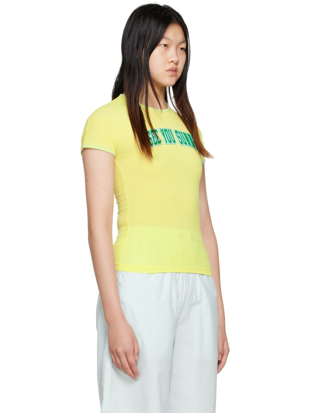 Yellow 'See You Sunnei' T-Shirt - 2