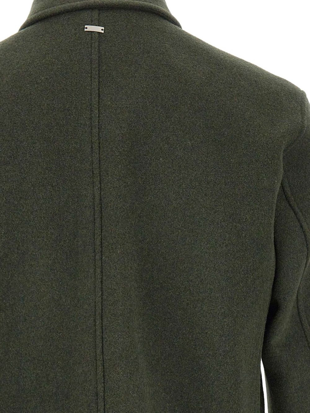 patch-pocket button-fastening shirt jacket - 5
