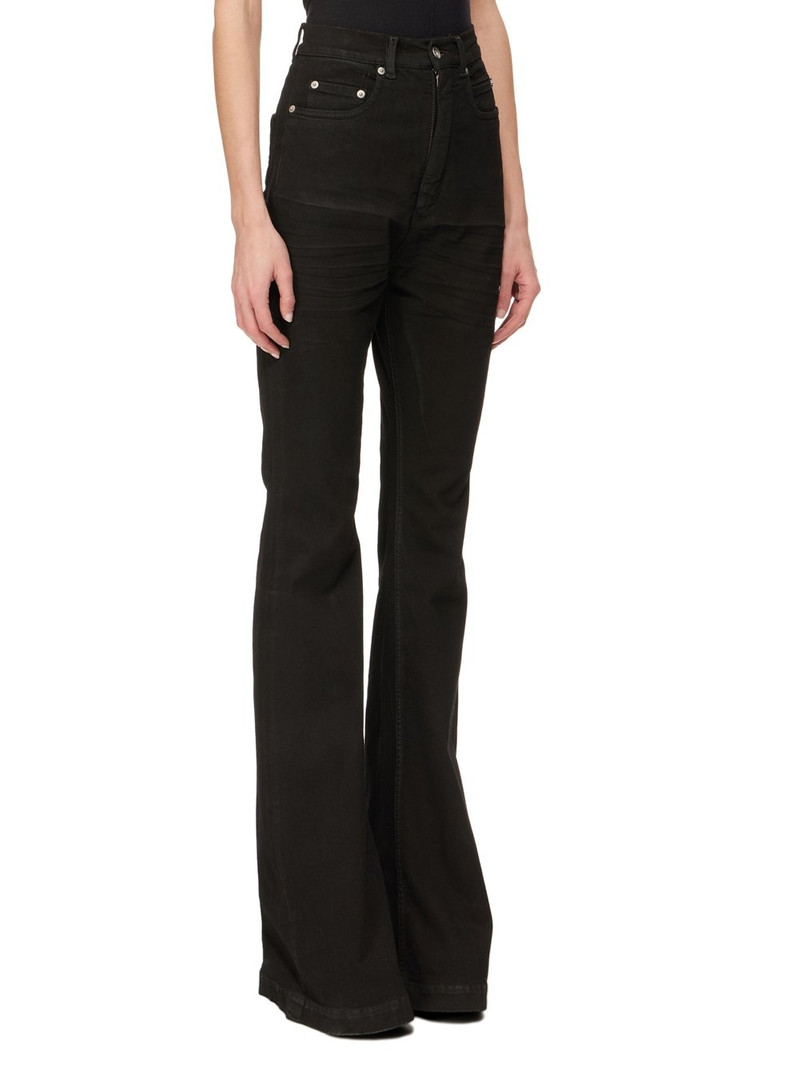 BLACK HIGH WAIST JEANS WITH CLIC FIVE POCKETS 2