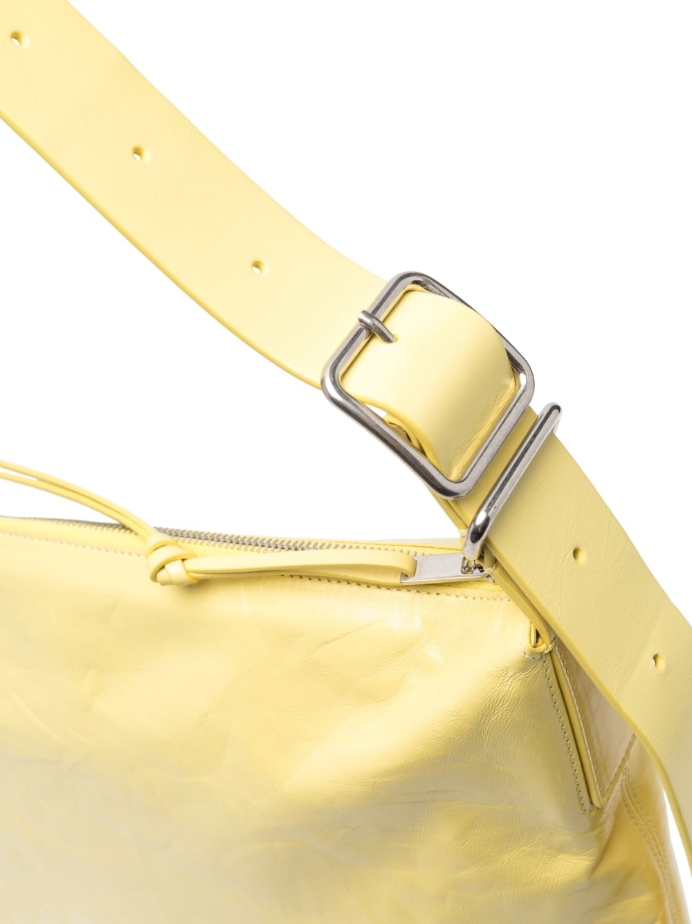 polished-finish leather tote bag - 4