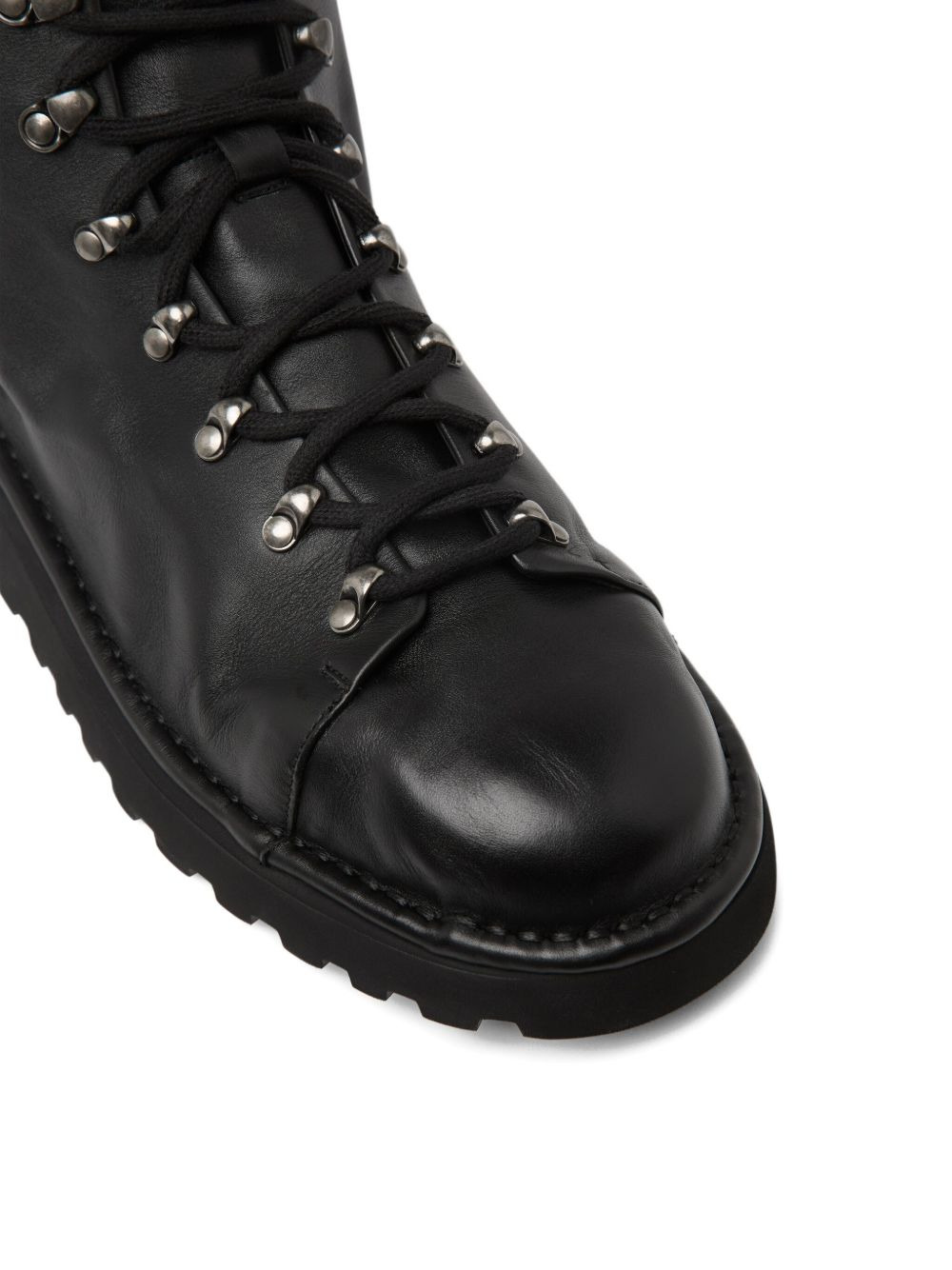 lace-up metal-eyelet boots - 4
