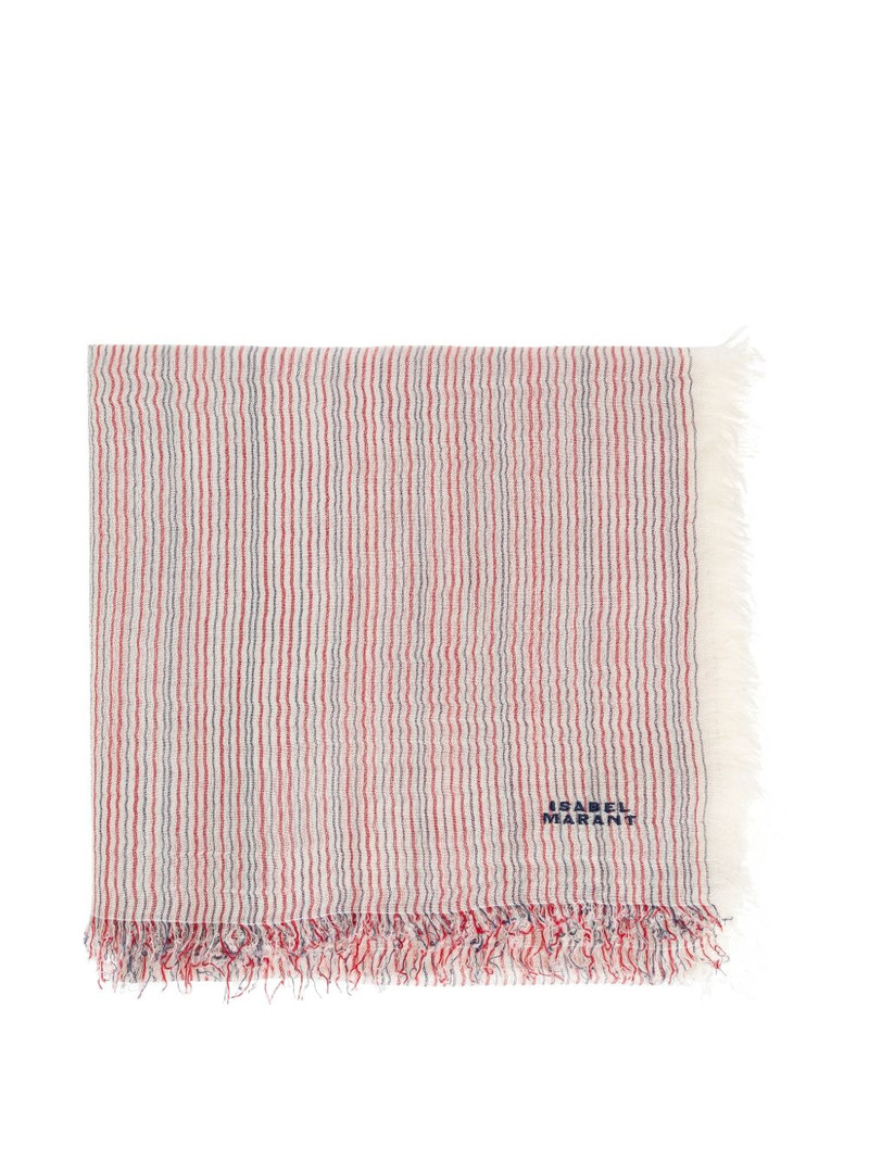 Zenila striped fringed scarf 1