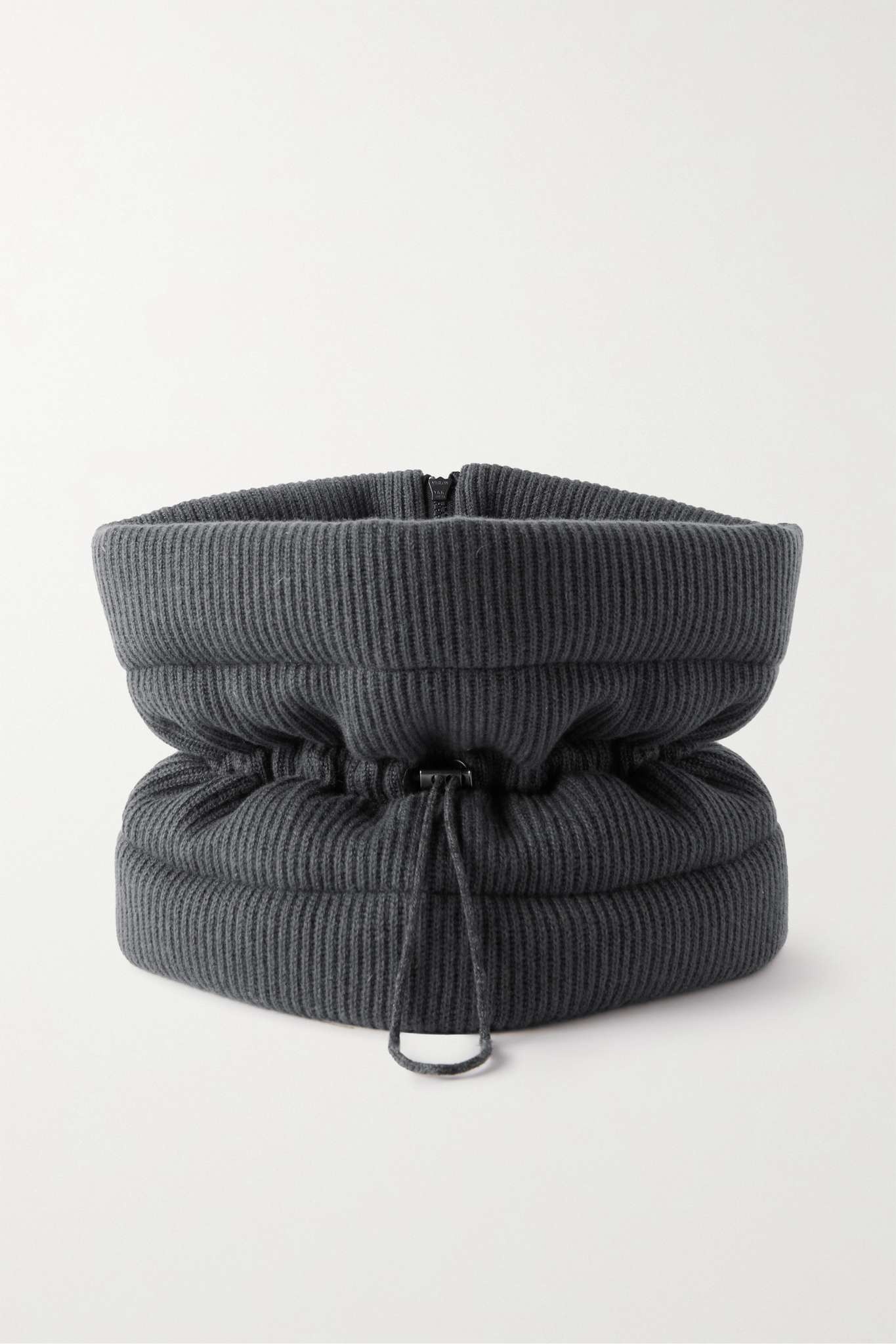 Ribbed padded cashmere snood - 1