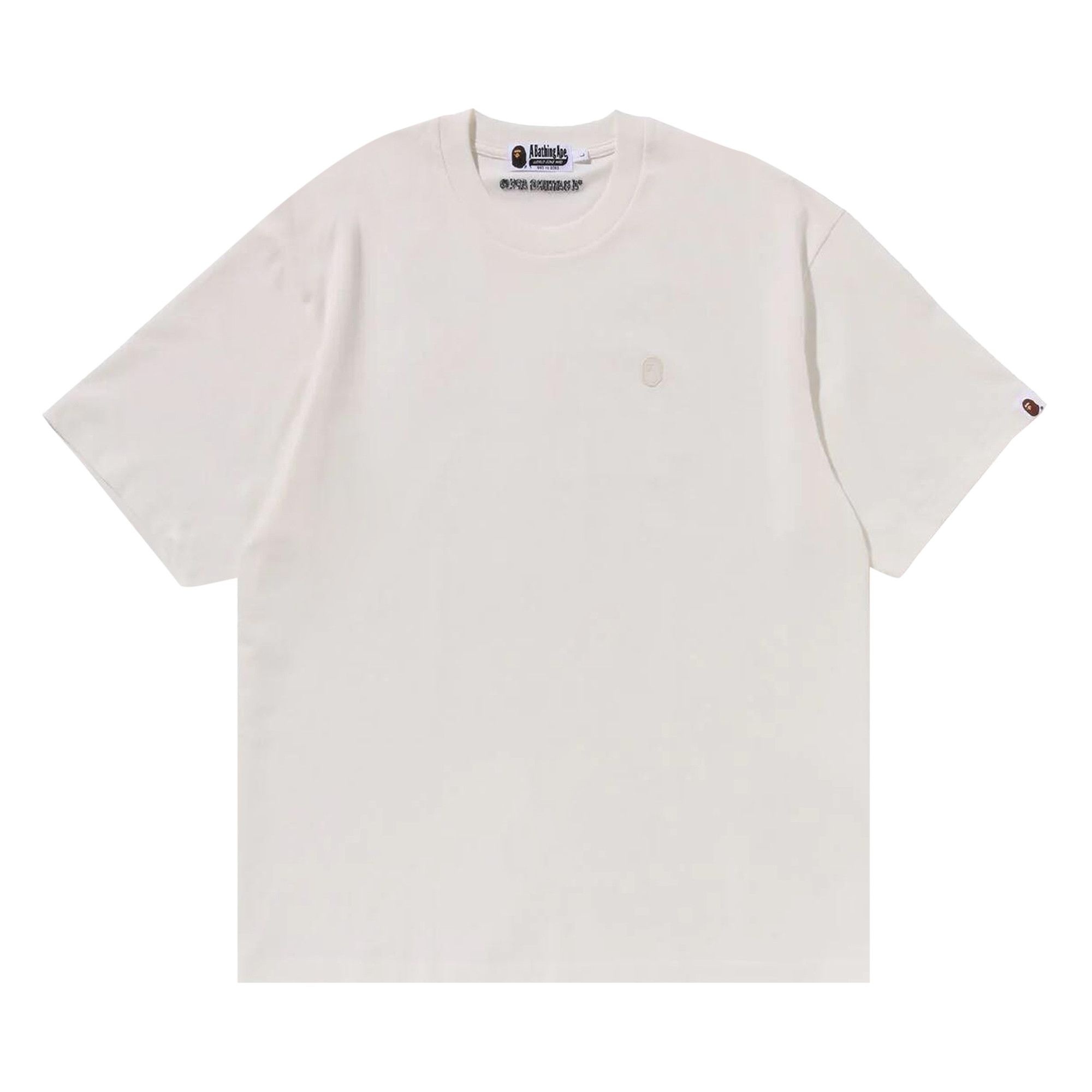 BAPE Tonal Ape Head One Point Tee 'Ivory' - 1