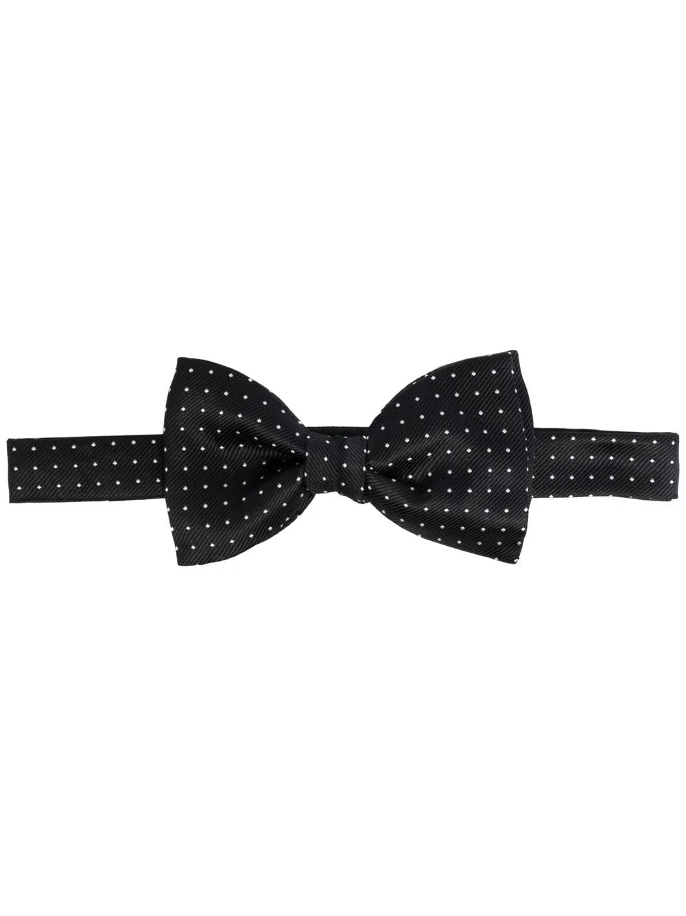 polka-dot silk bow tie - 1