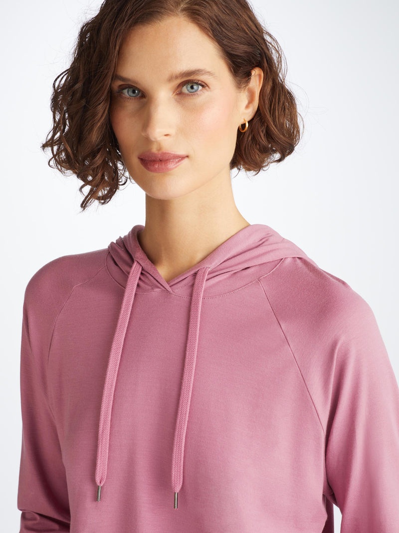 Women's Pullover Hoodie Basel Micro Modal Stretch Orchid Purple - 6