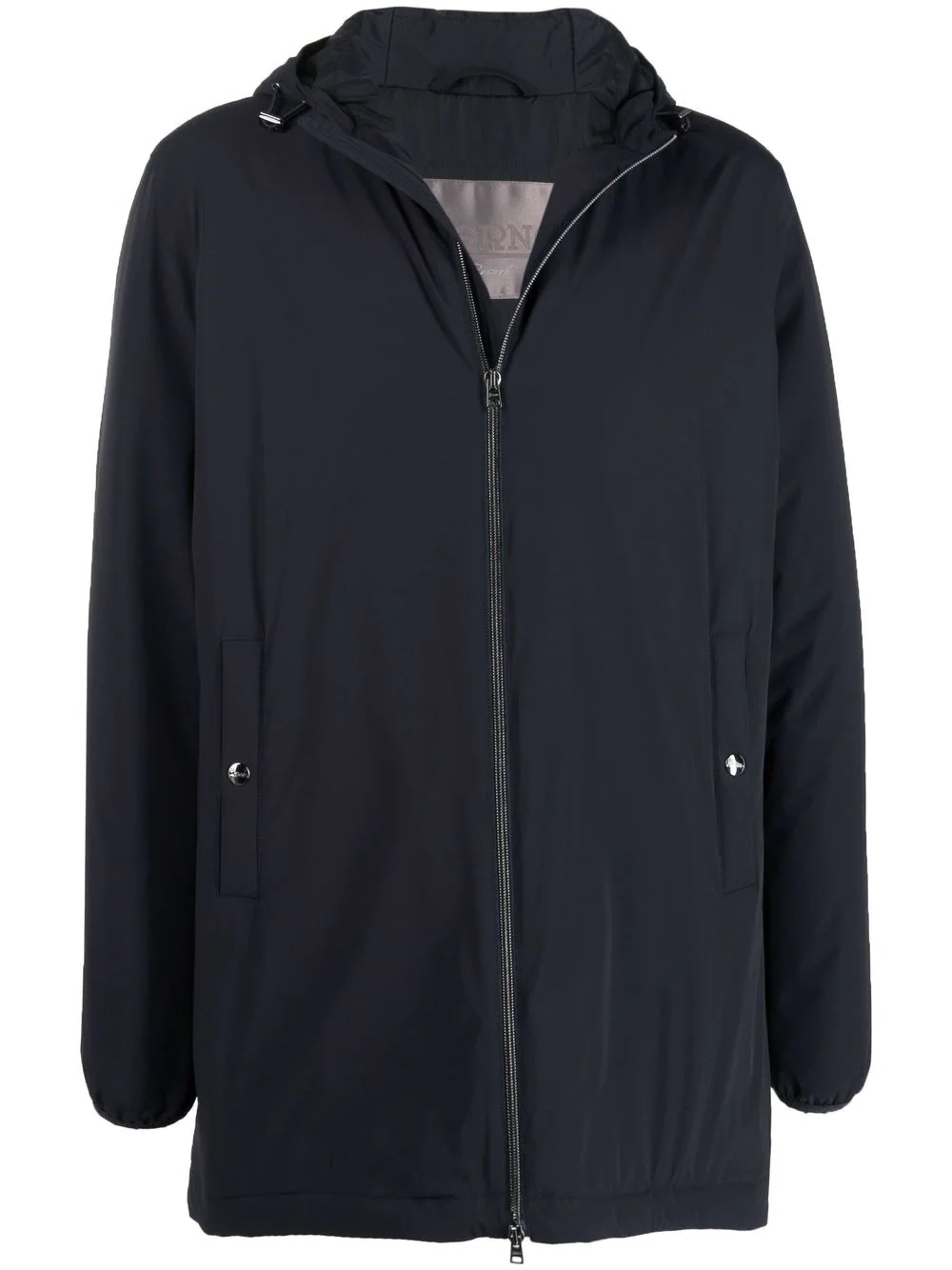 zip-fastening hooded jacket - 1