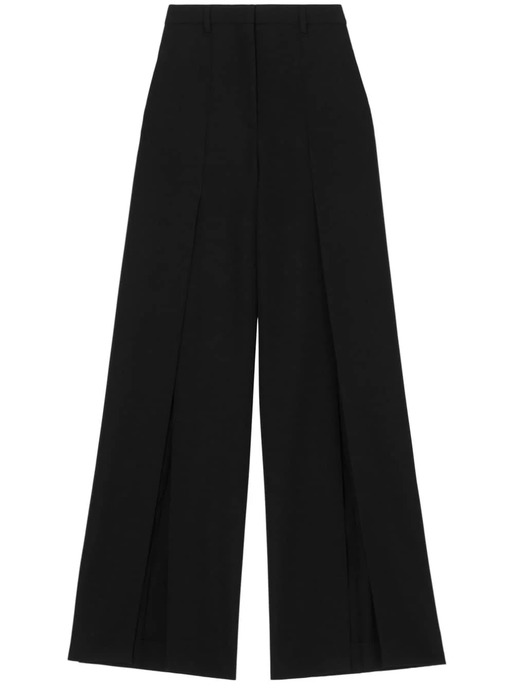 wool wide-leg trousers - 1