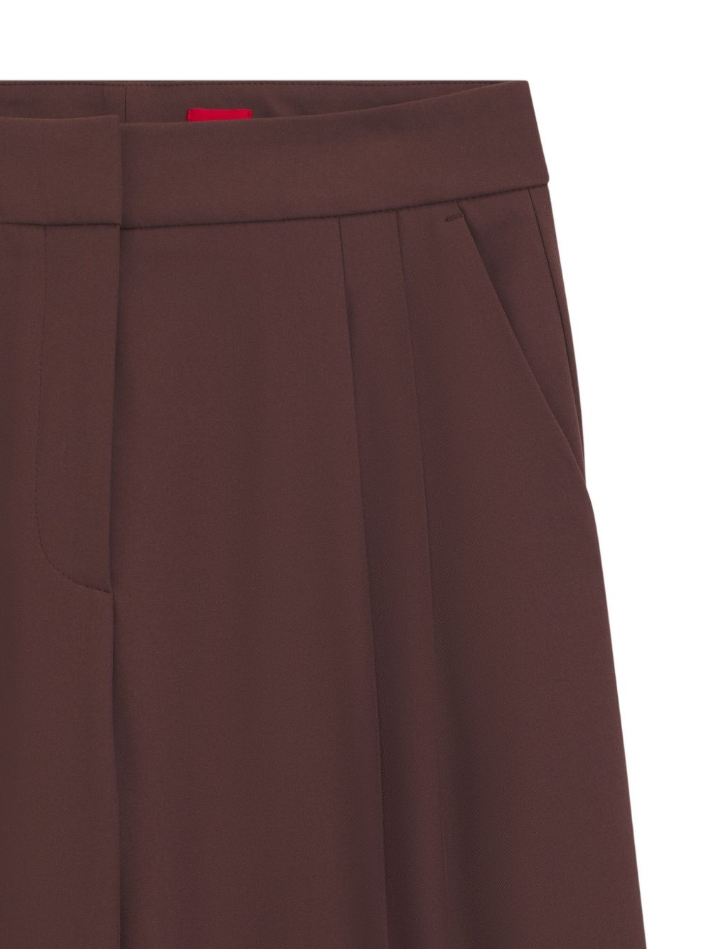 pleated wide-leg trousers - 6