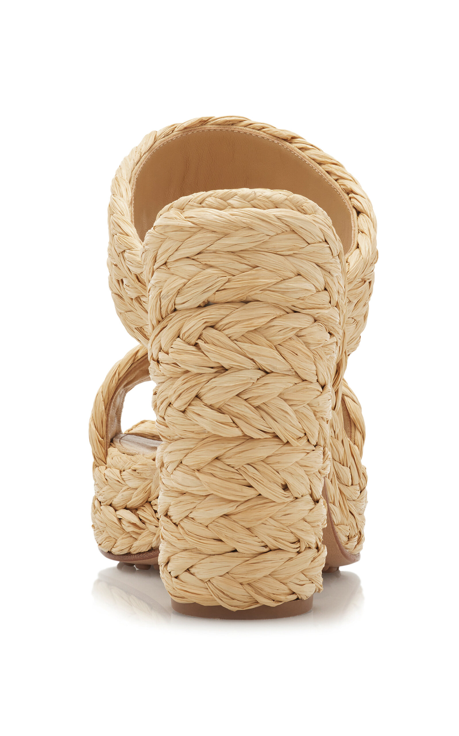 Trinity Raffia Sandals neutral - 4