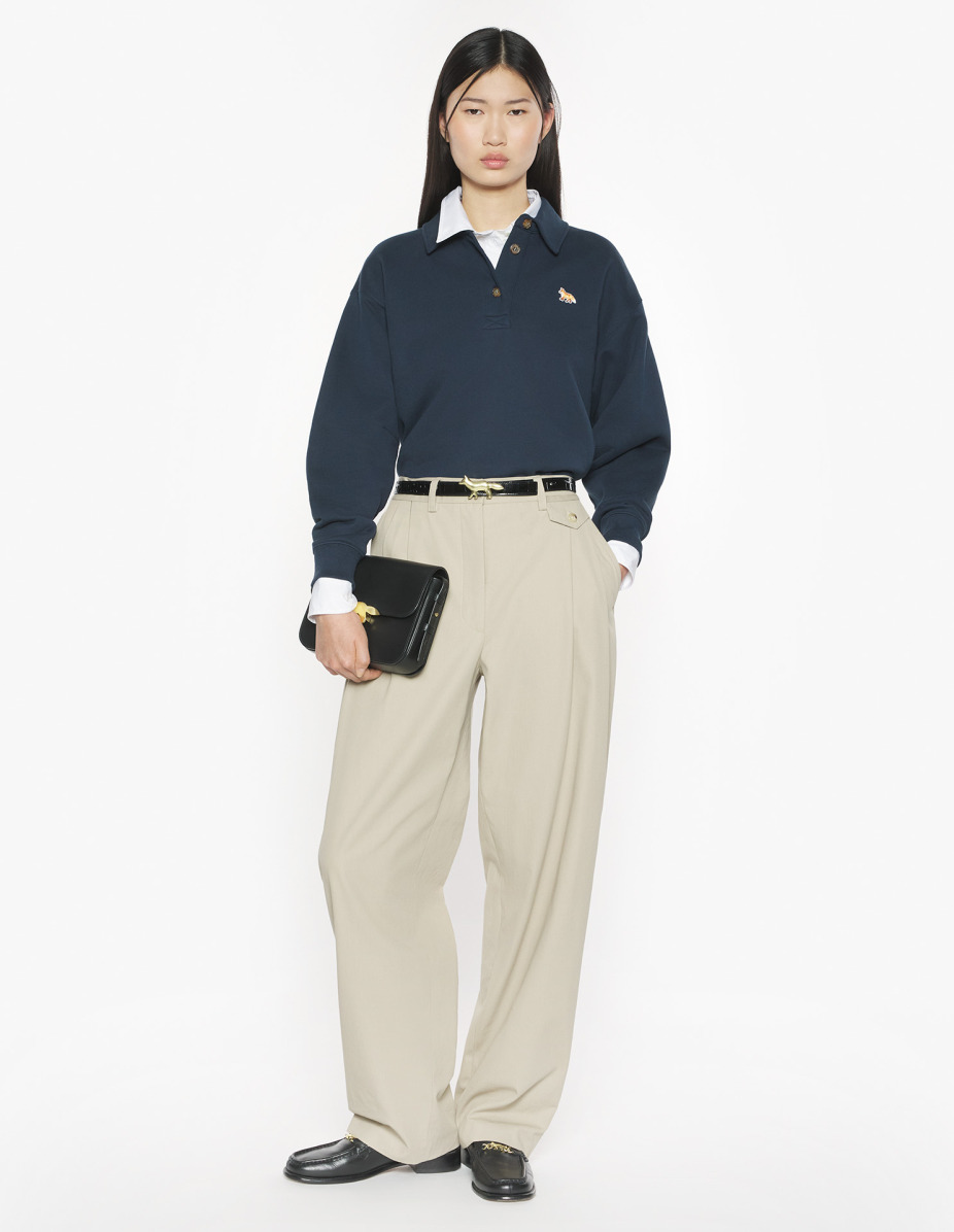 BABY FOX CROPPED POLO SWEATSHIRT - 2
