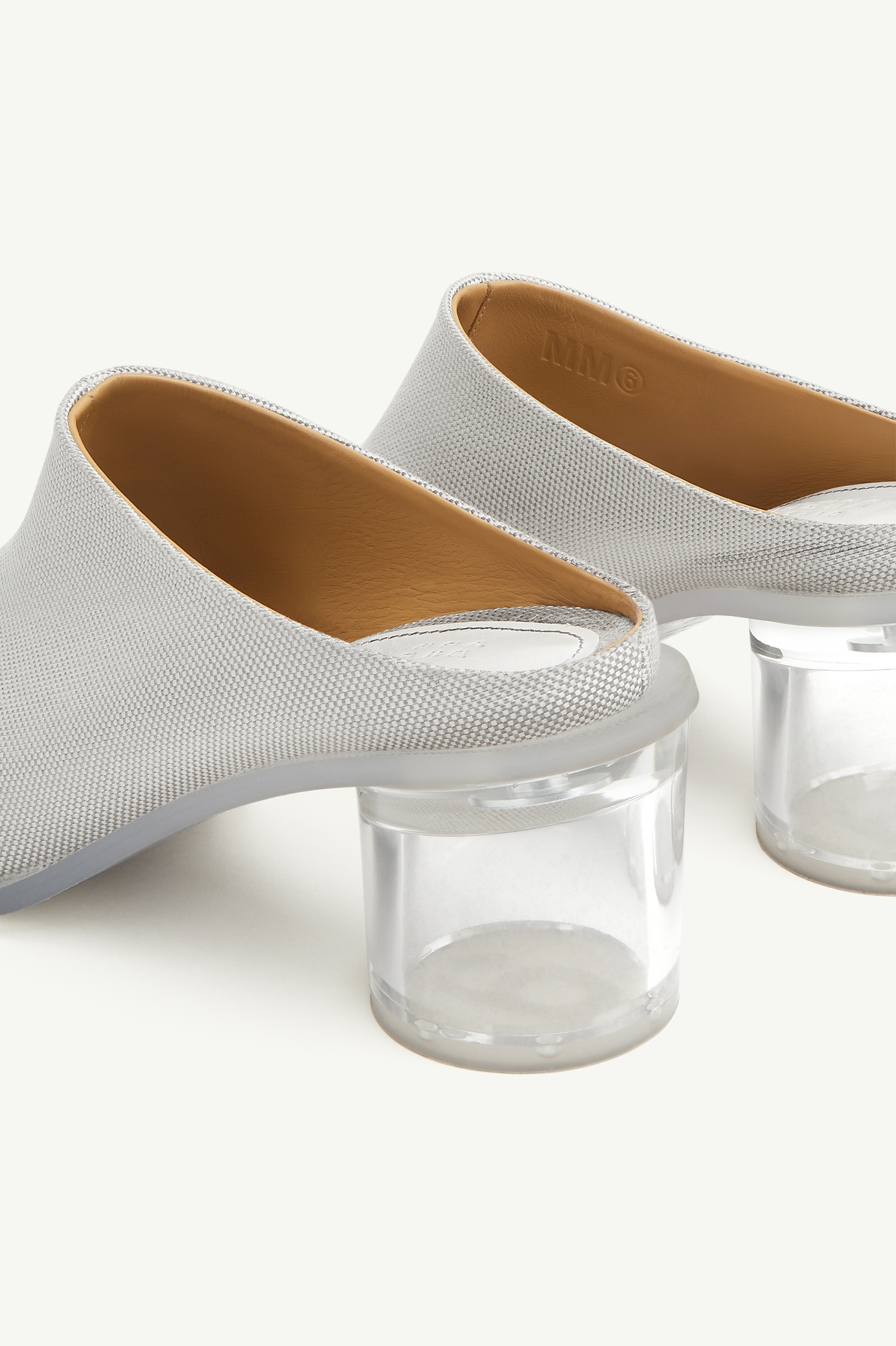 Anatomic Transparent Heeled Slip-on Mules - 5