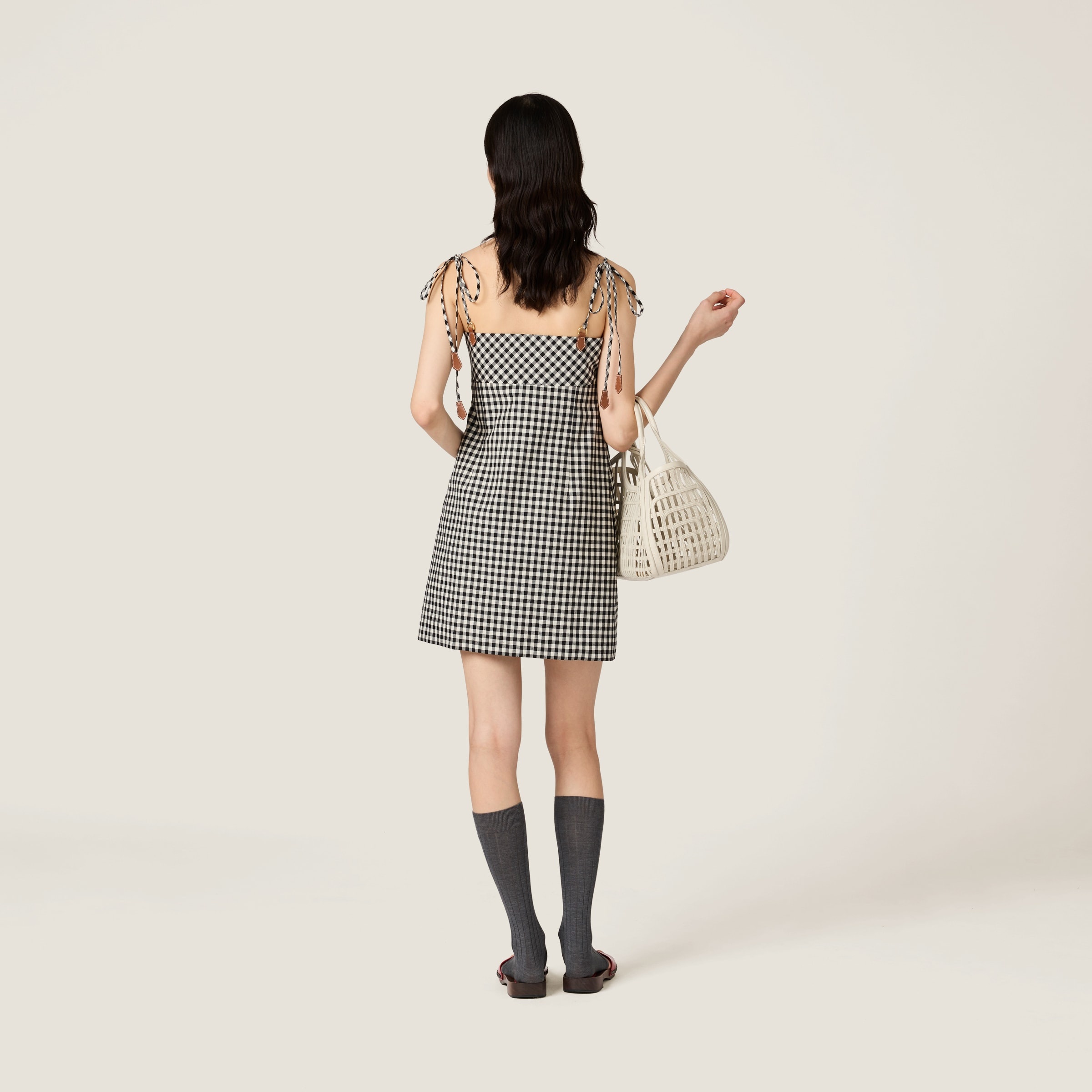 Gingham check mini-dress - 3