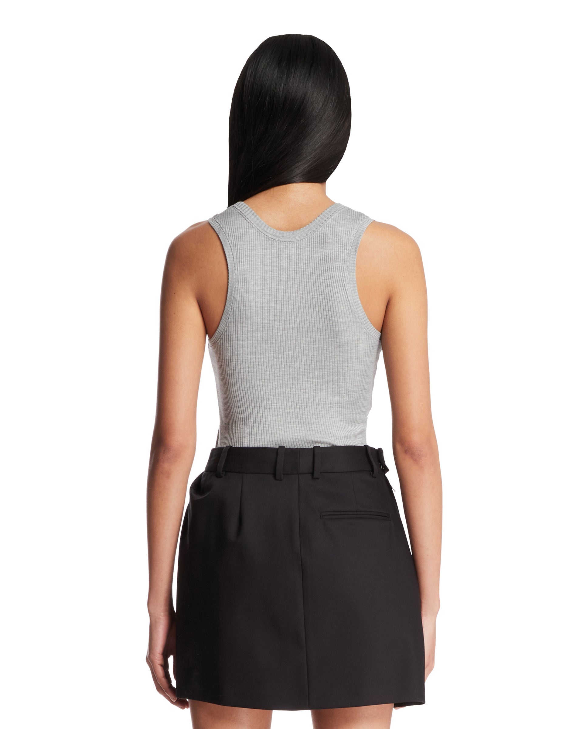 Loewe Paula's Ibiza Gray Anagram Silk Top - 3